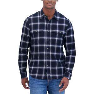Lucky Brand Men's Flannel Dark Plaid Size Small